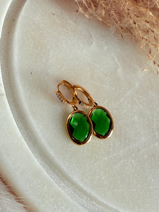 Boucles d’oreilles Angelina Vert