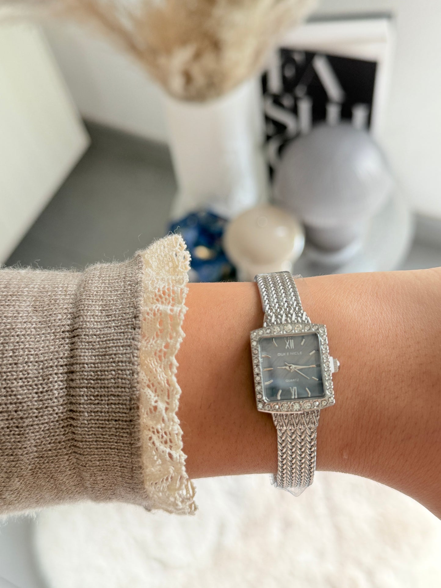 Montre Bleu Prestige- Argenté
