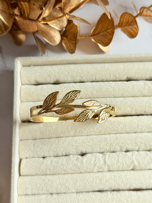 Bracelet Jonc Feuilles d’automne
