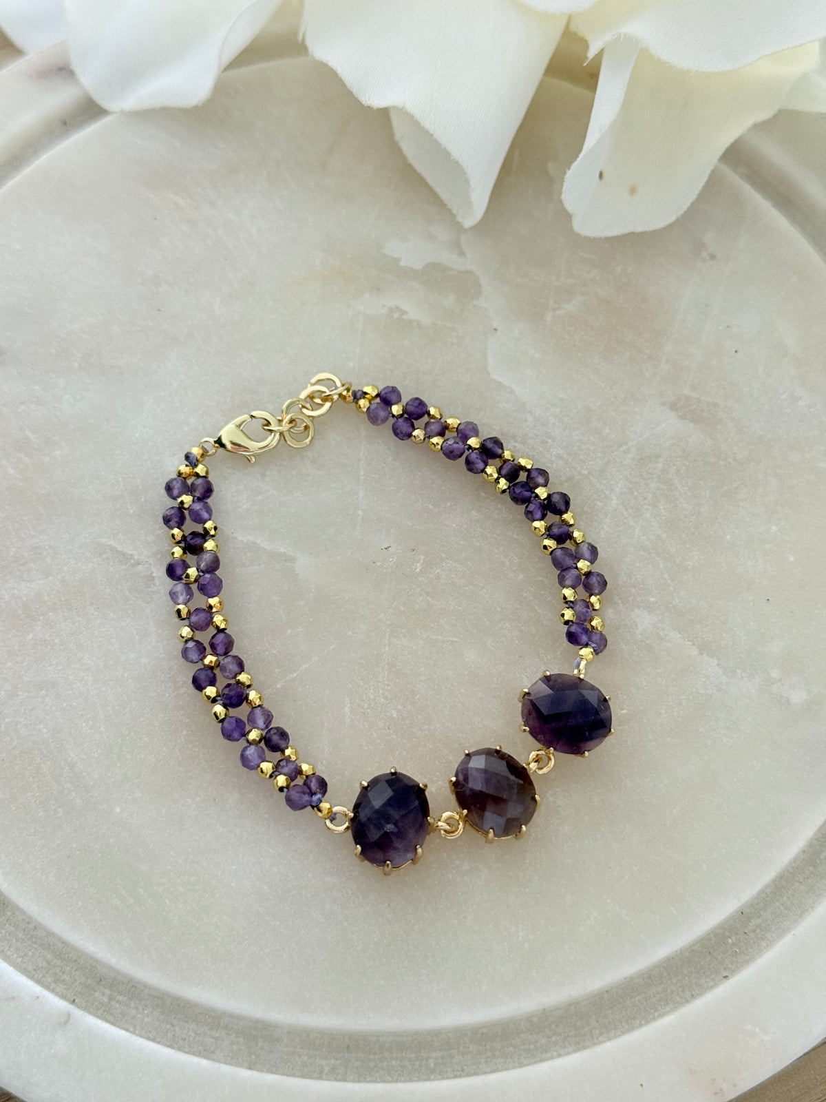 Bracelet création Liora- Améthyste