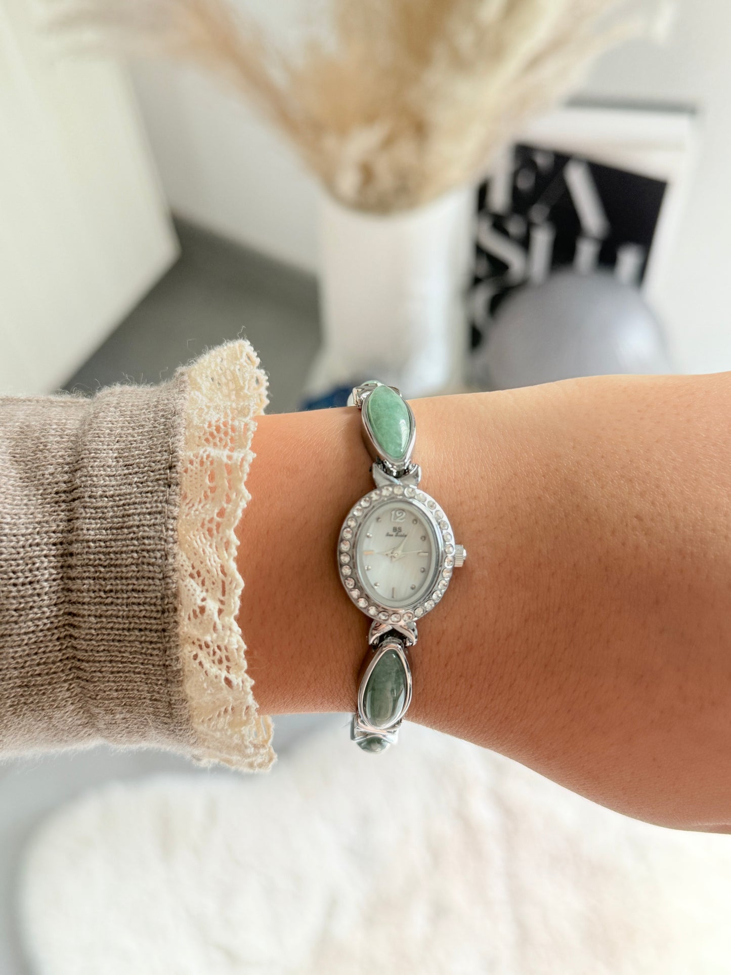 Montre Maraya - Jade Argenté