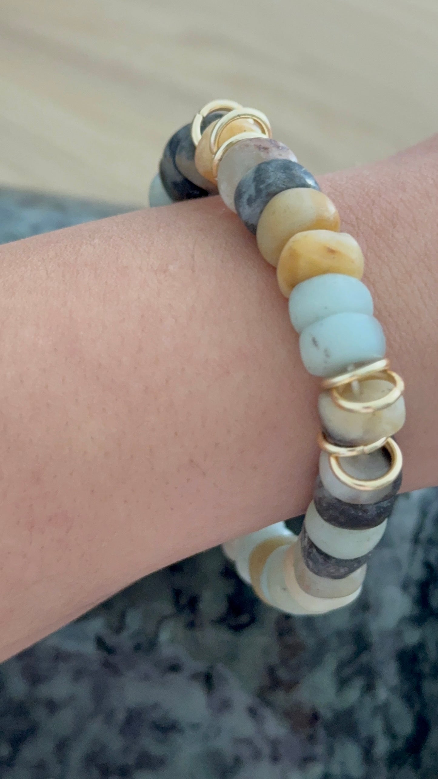 Bracelet Donut d’amazonite