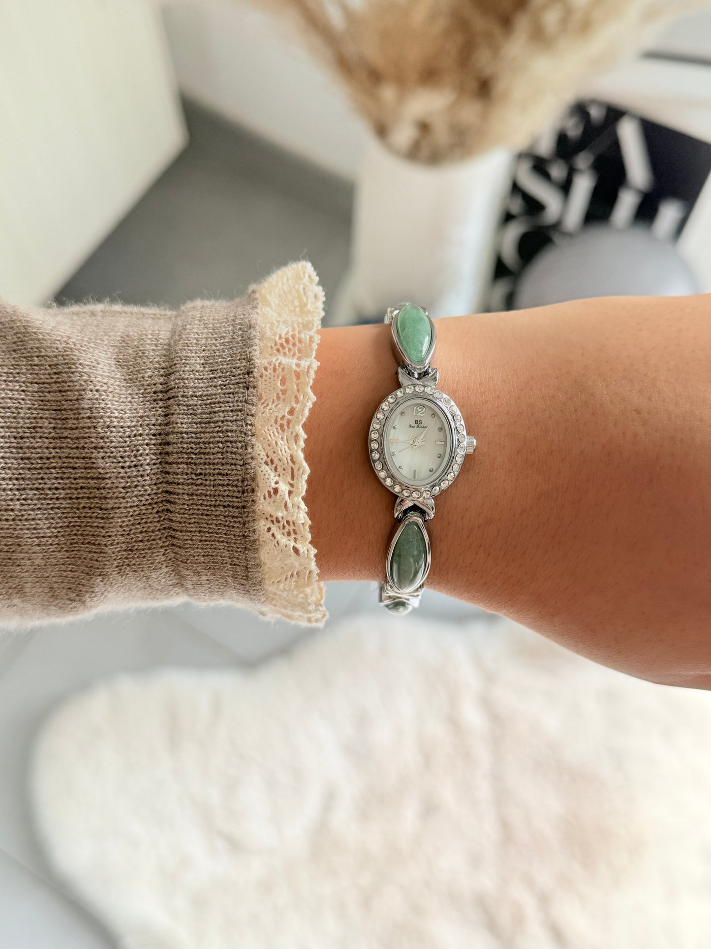 Montre Maraya - Jade Argenté