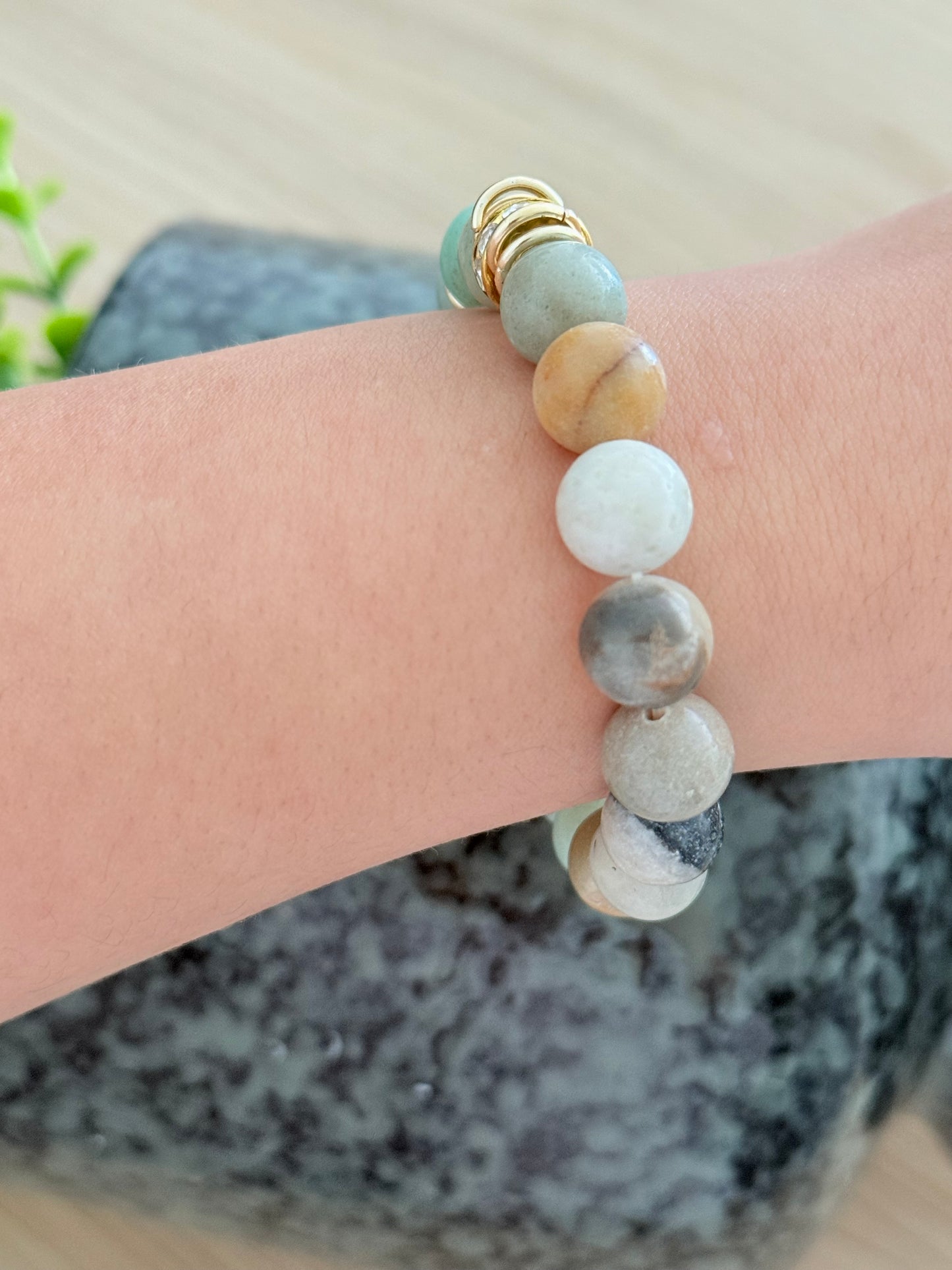 Bracelet Melange de pierres Amazonite
