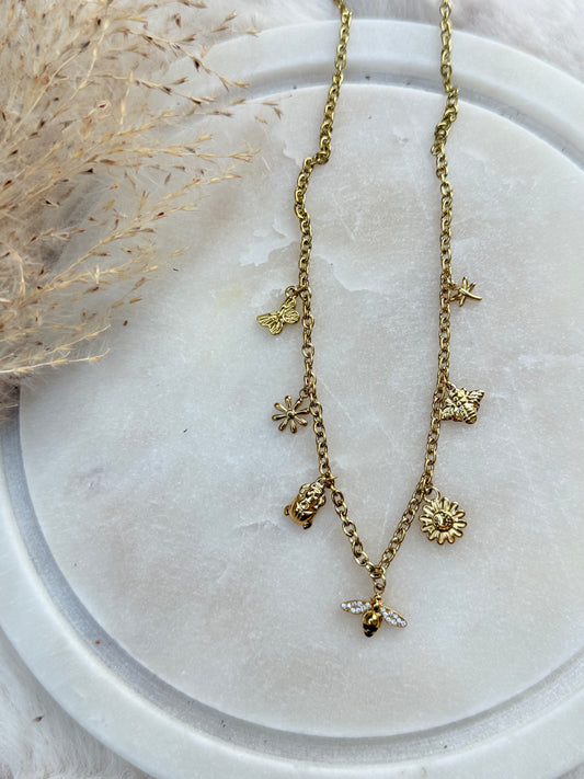 Collier Abeille Doré