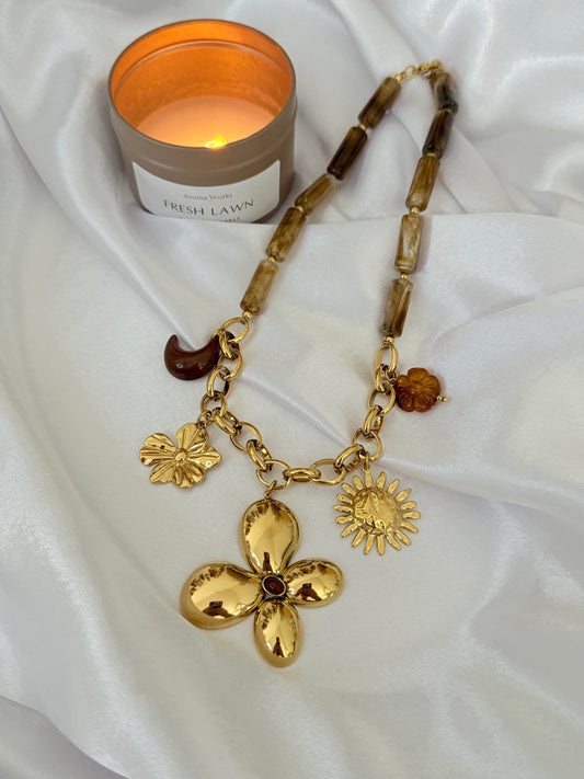 Collier multi charms Zahra
