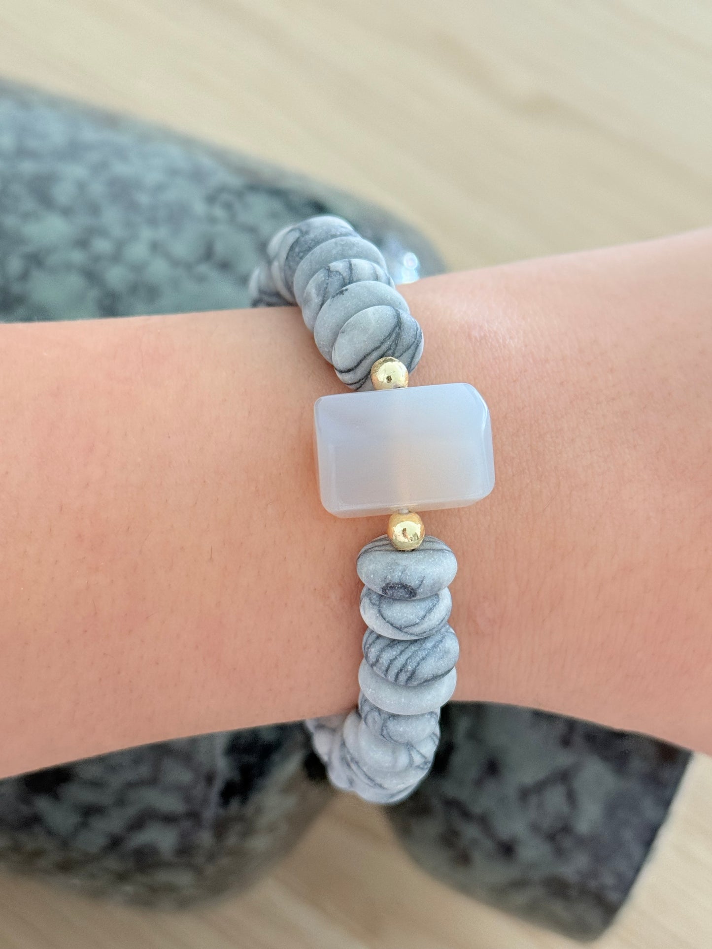 Bracelet en Jaspe Picasso