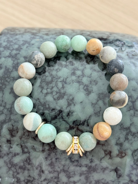 Bracelet Melange de pierres Amazonite