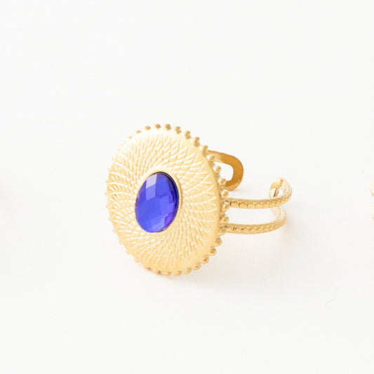 Bague Demo - Zircon bleu