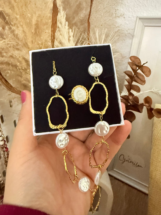 Coffret Bijoux : Collier Elisabeth & Bague Gilmore
