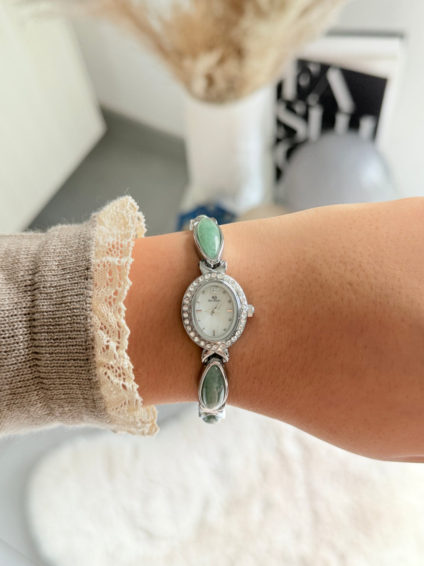 Montre Maraya - Jade Argenté