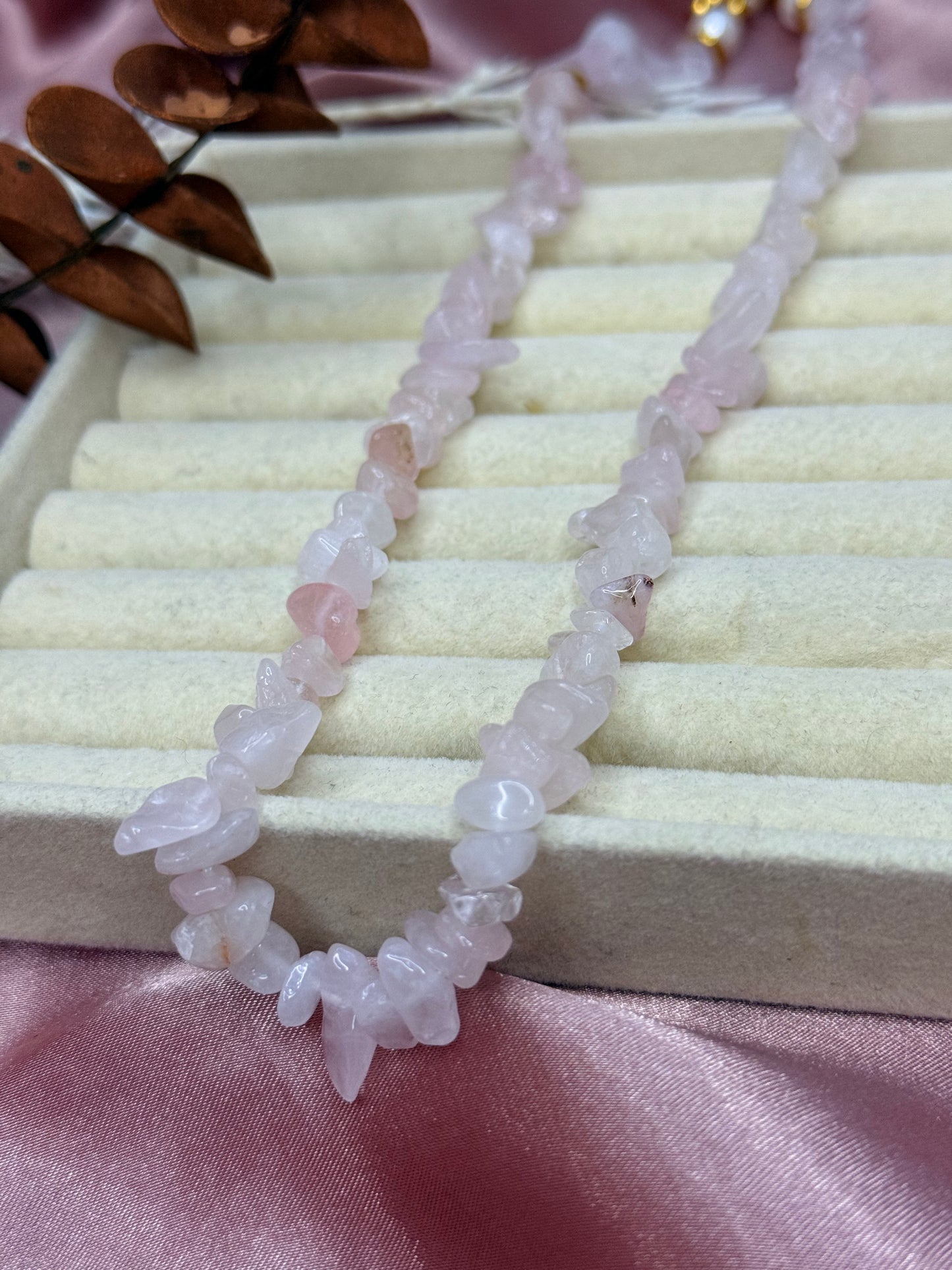 Collier Quartz Rose