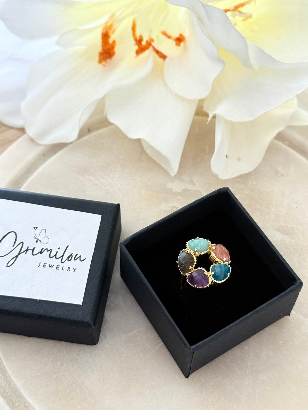 Bague Carmen - Bouquet de pierres