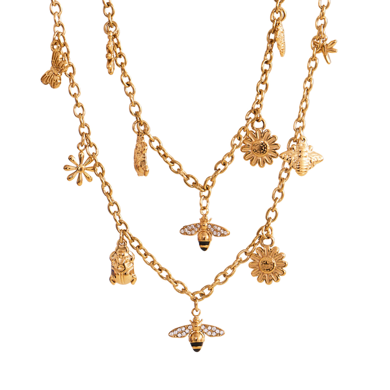 Collier Abeille Doré