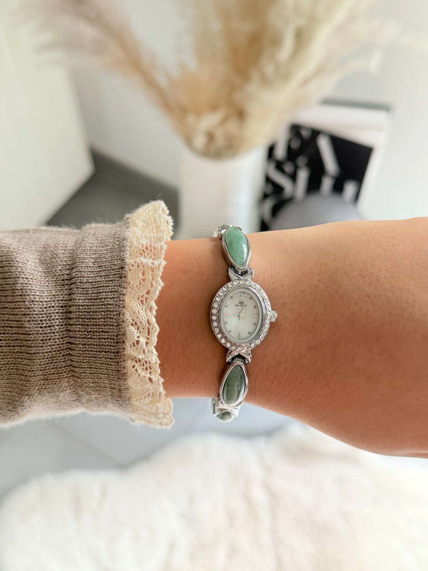 Montre Maraya - Jade Argenté