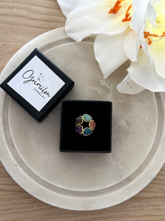 Bague Carmen - Bouquet de pierres