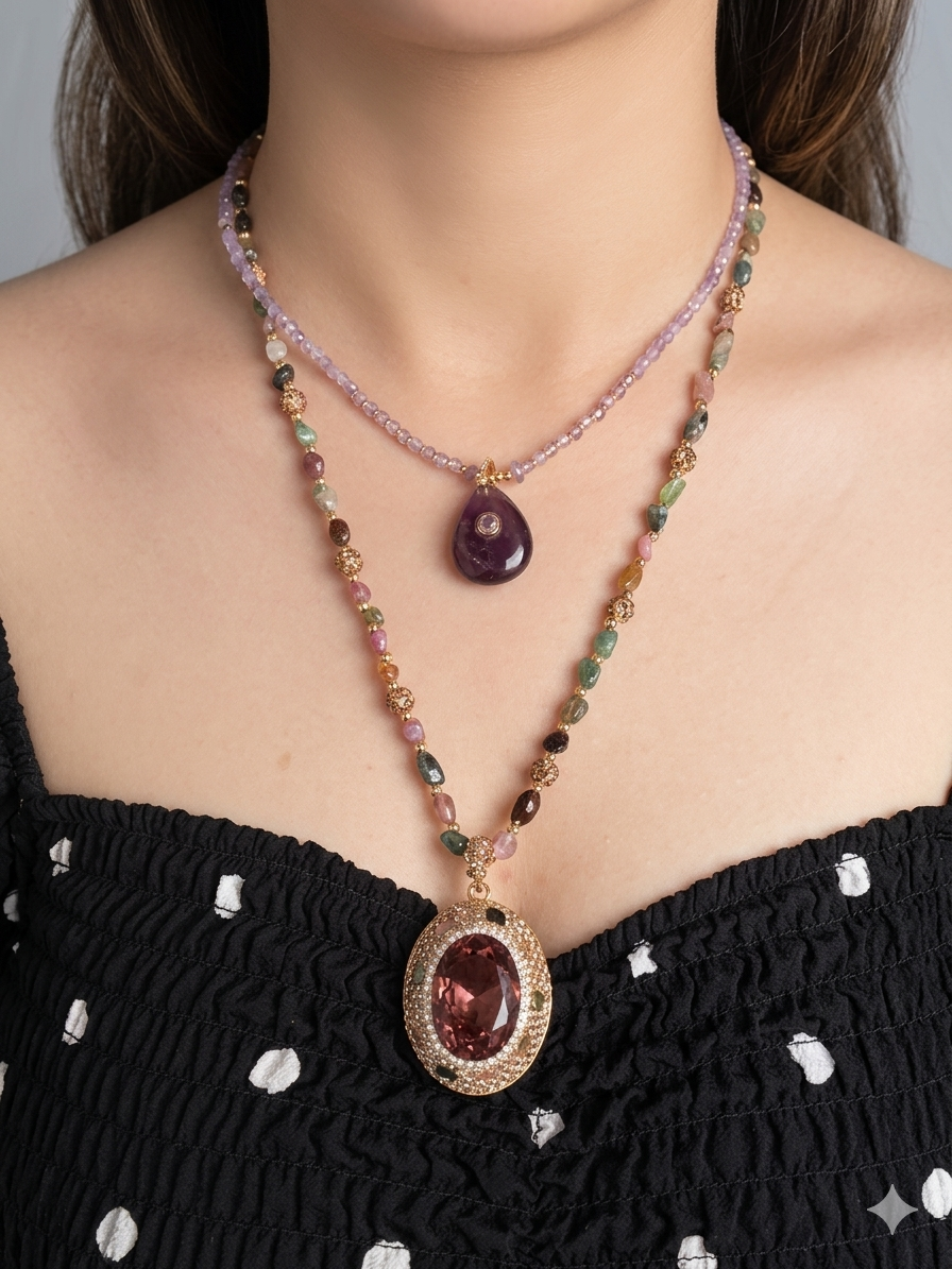 Collier Olivia - Améthyste
