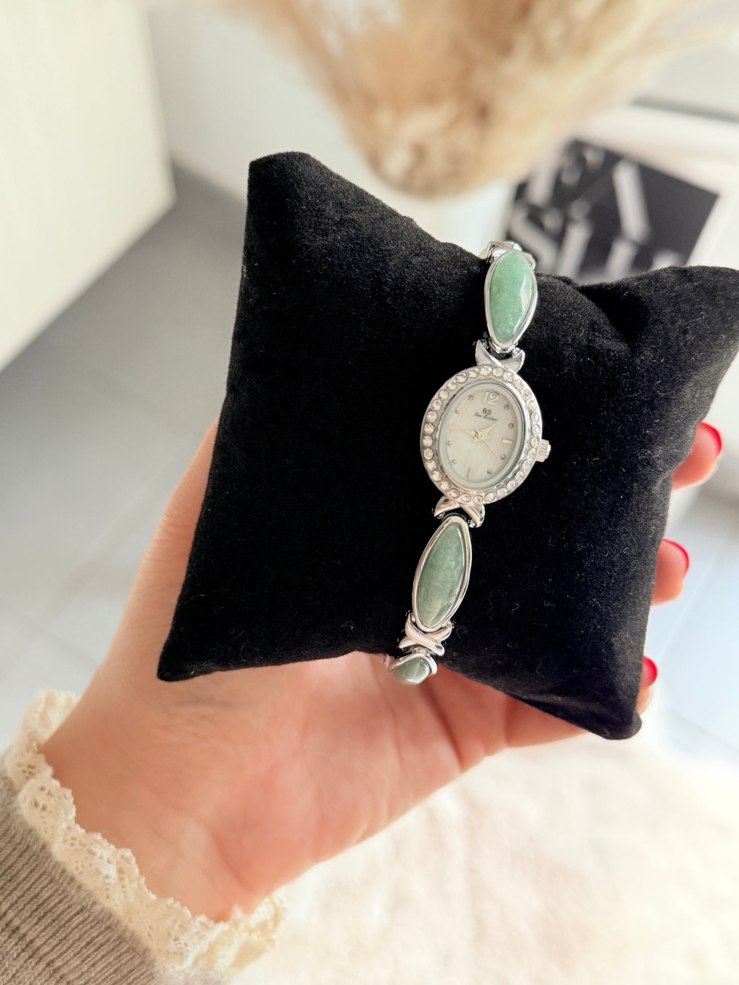 Montre Maraya - Jade Argenté