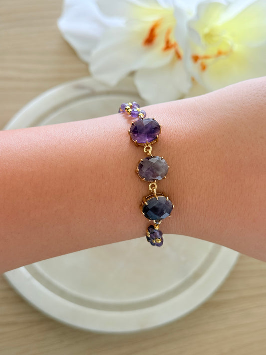 Bracelet création Liora- Améthyste