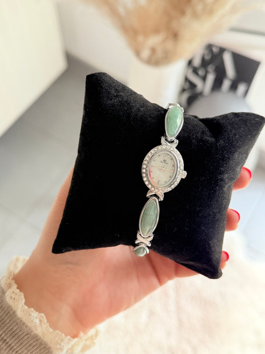 Montre Maraya - Jade Argenté