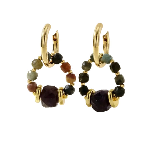 Boucles d’oreilles Eclipse - Tourmaline