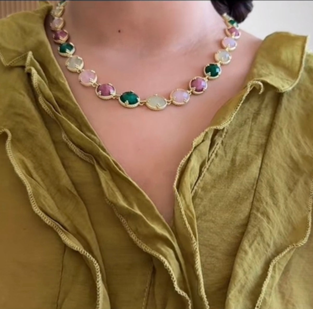 Collier Reina - Multi pierres