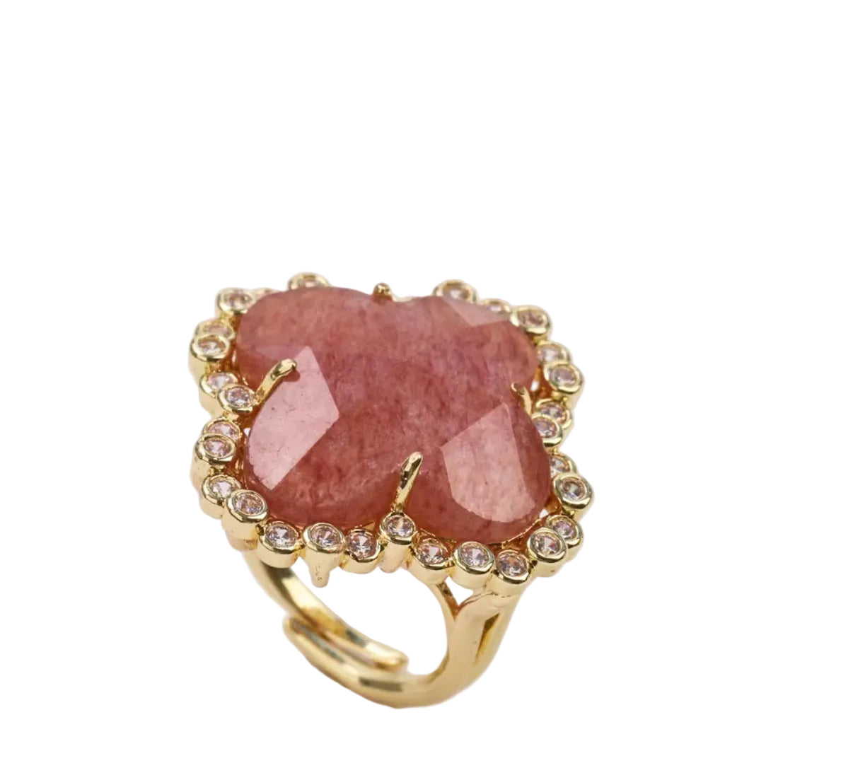 Bague Diamonda - Quartz Fraise