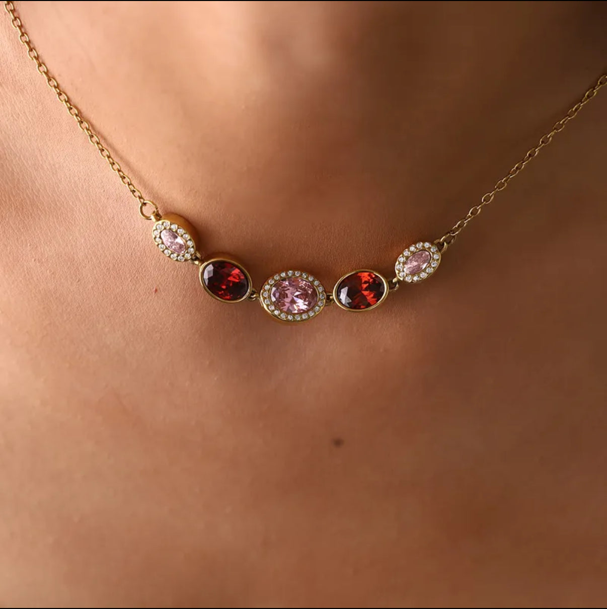 Collier Merveilleuse - Rouge