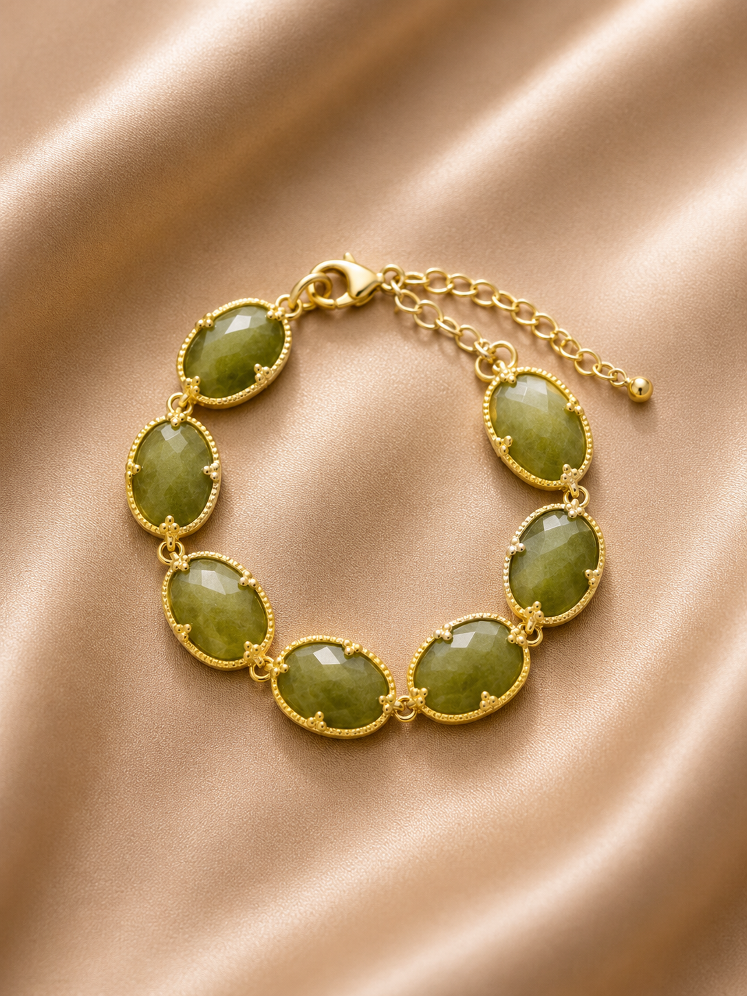 Bracelet Yellow Lemon Jade - Serpentine