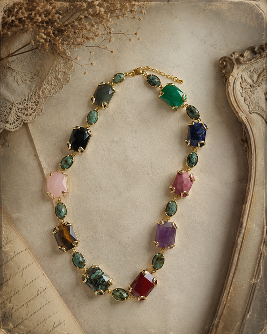 Collier Monarch - Multi pierres naturelles