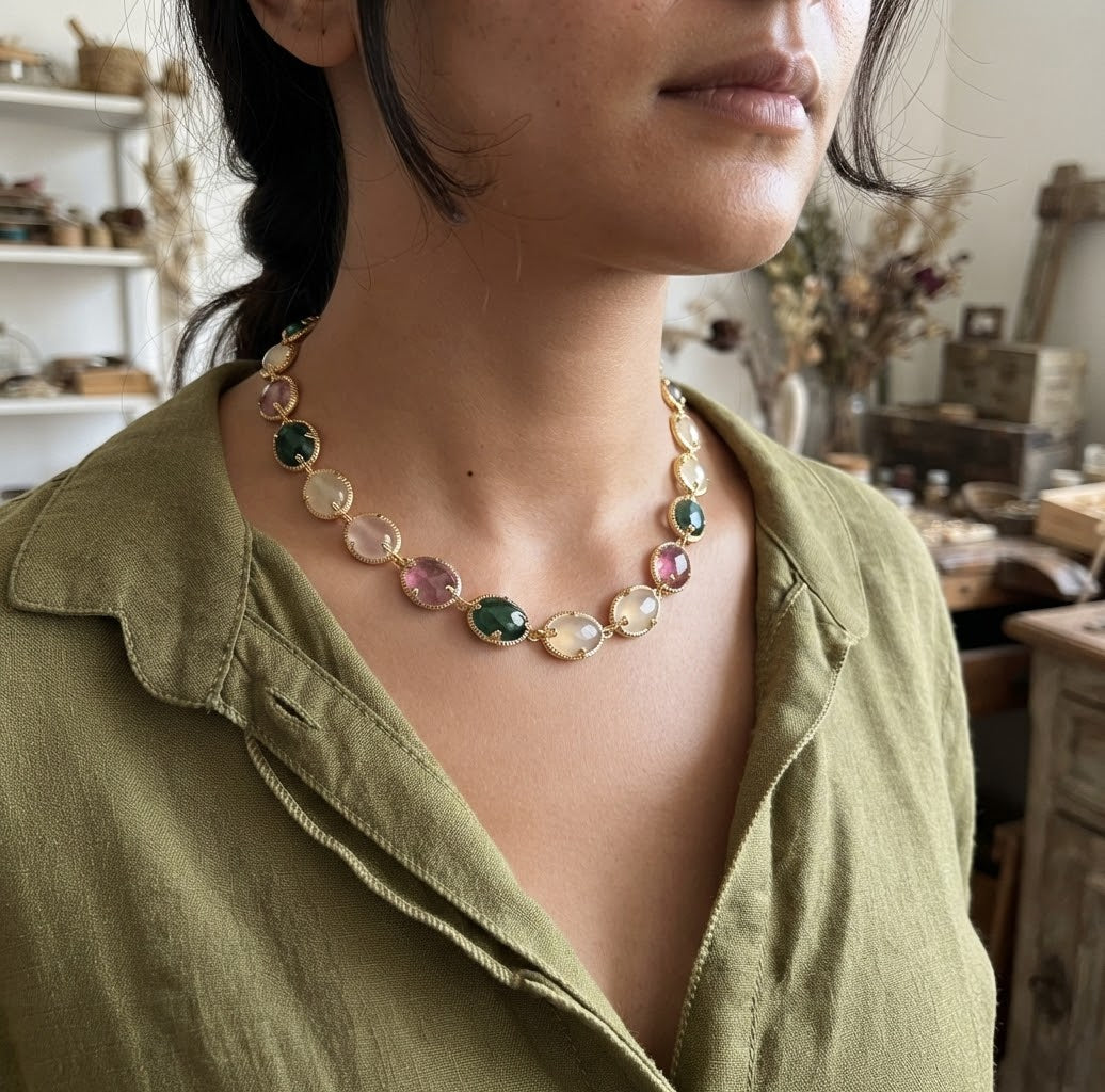 Collier Reina - Multi pierres