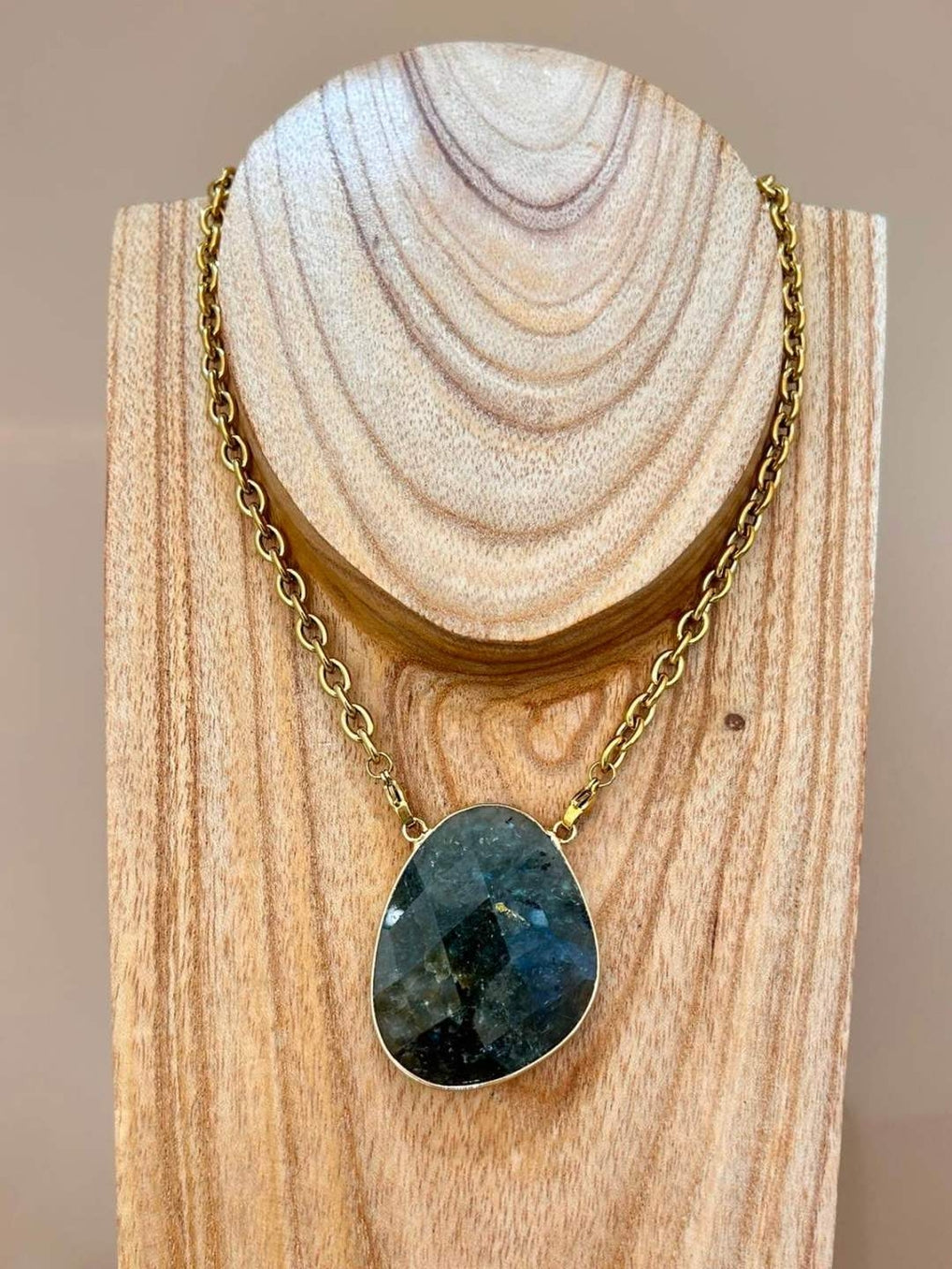 Collier Makadami - Labradorite