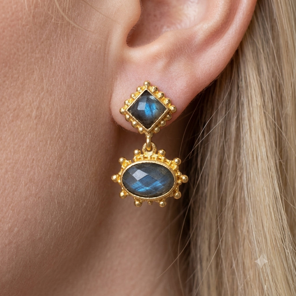 Boucle d'oreille : Goutte d'aura