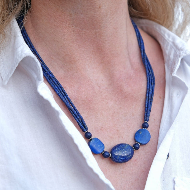 Collier Miret Boheme -Lapis Lazuli