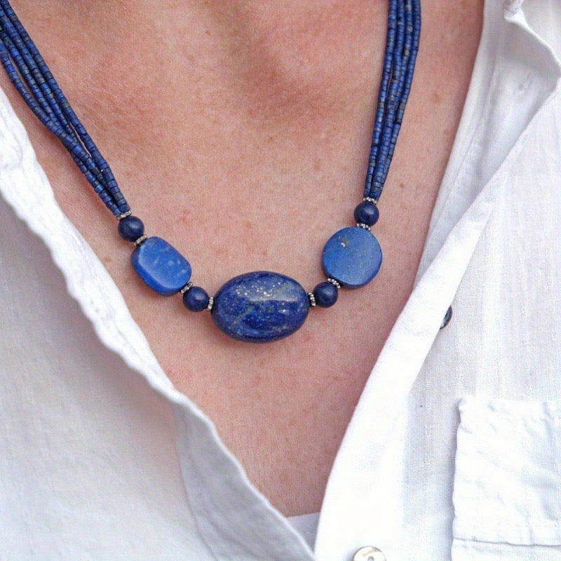 Collier Miret Boheme -Lapis Lazuli