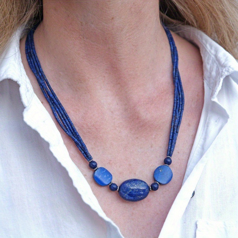 Collier Miret Boheme -Lapis Lazuli