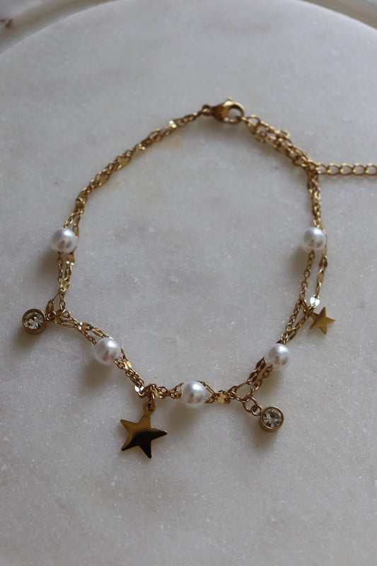 Bracelet de cheville Multi-charms Perla