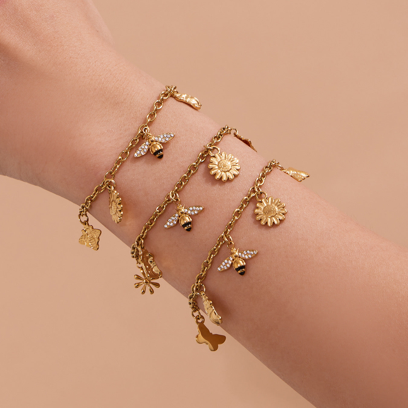 Bracelet Abeille doré