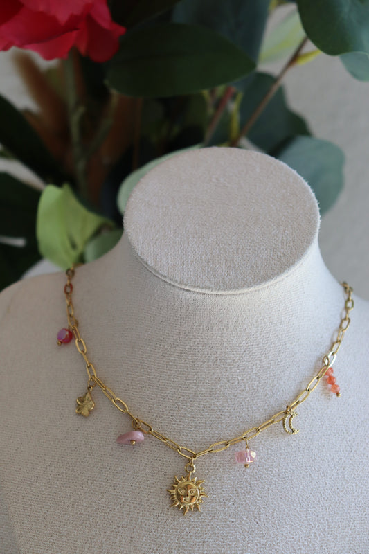 Collier Multi-charms lys