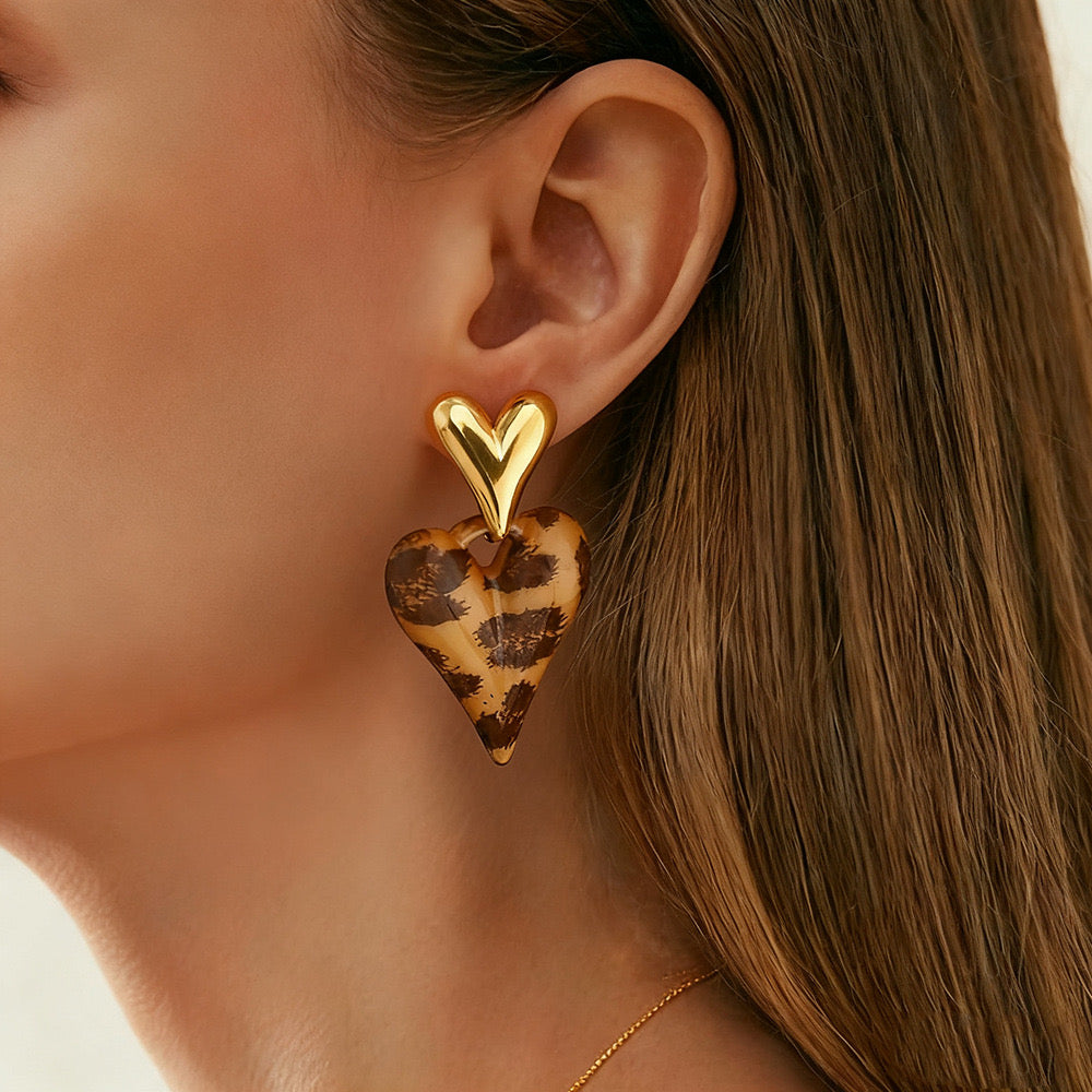 Boucles d'oreilles Leopard