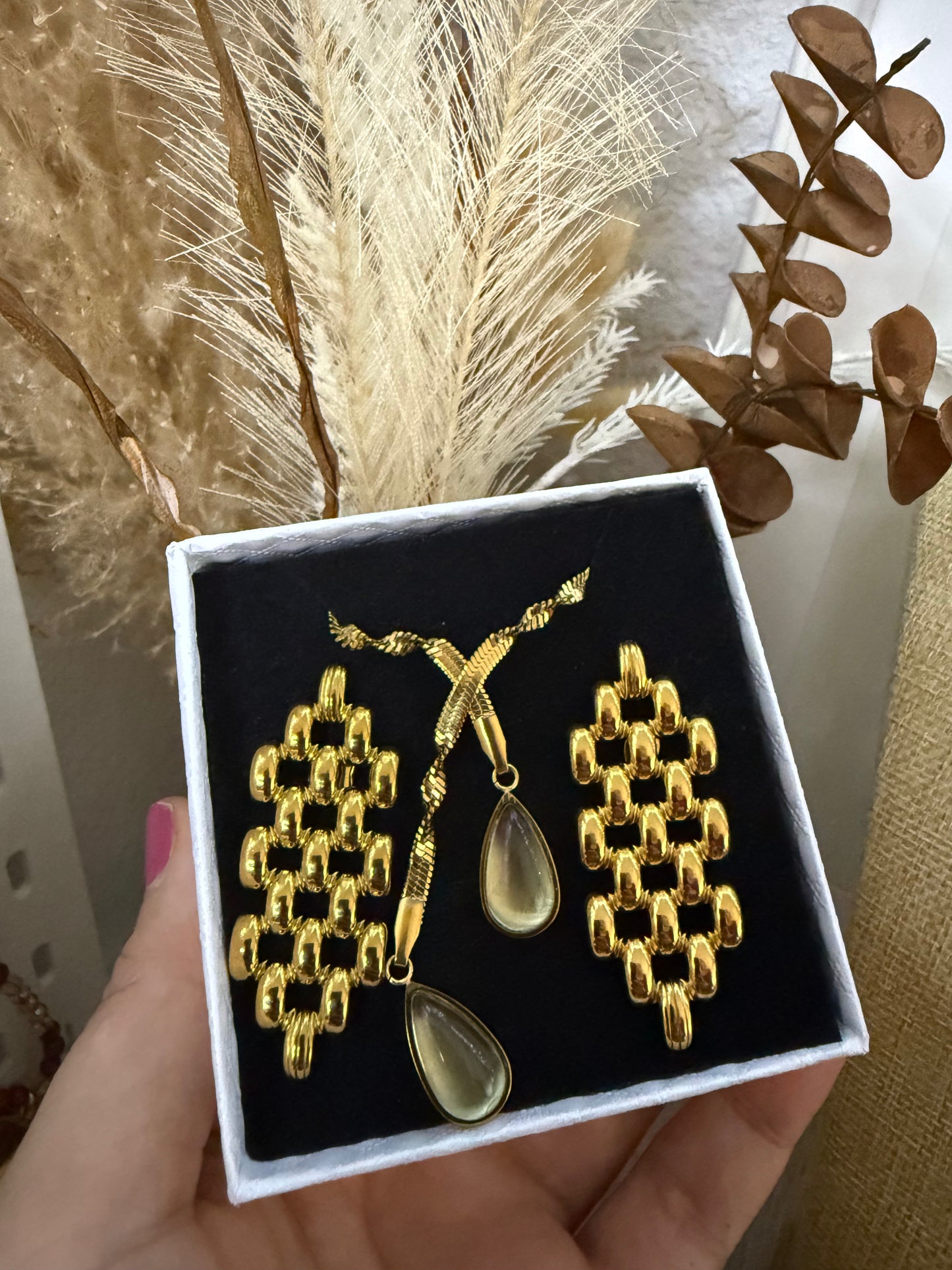 Coffret bijoux : Collier Daizy Glow & boucles ´d’oreilles