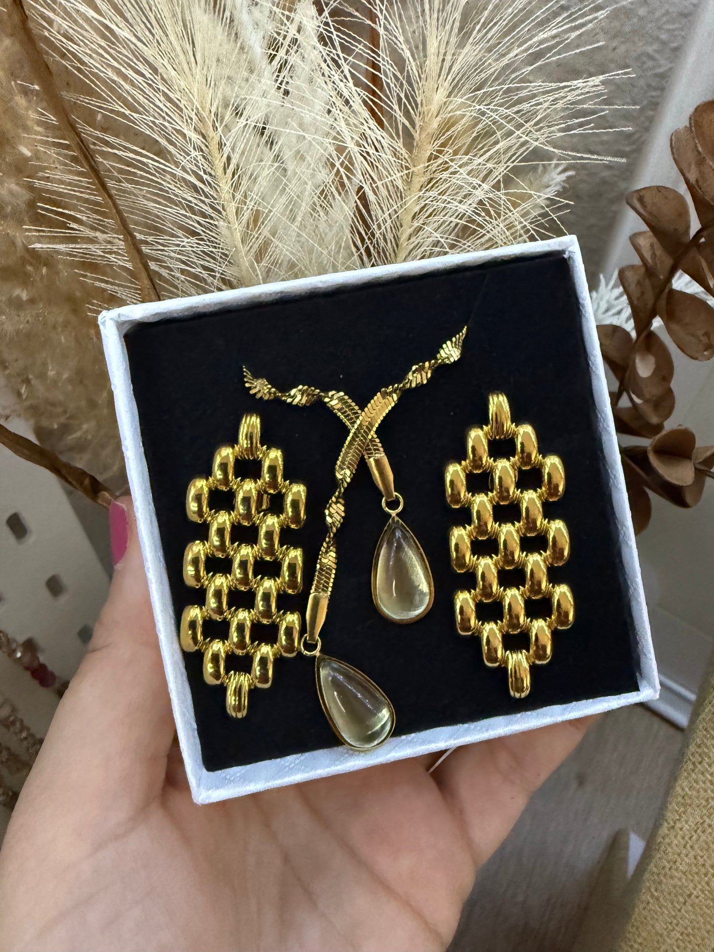 Coffret bijoux : Collier Daizy Glow & boucles ´d’oreilles