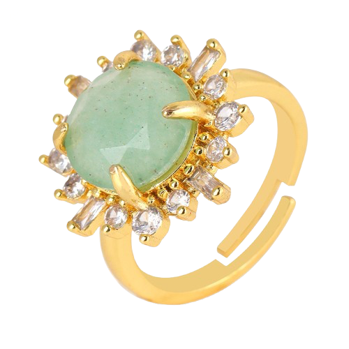 Bague Aventurine Verte - Pierre naturelle