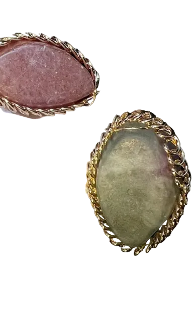 Bague Jennah - Pierre naturelle jade verte