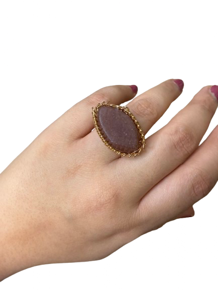 Bague Jennah - Pierre naturelle Hongdongling