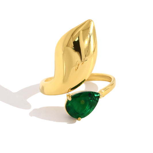 Bague Brogy - Zircon Vert