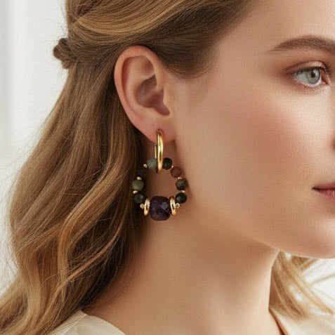 Boucles d’oreilles Eclipse - Tourmaline