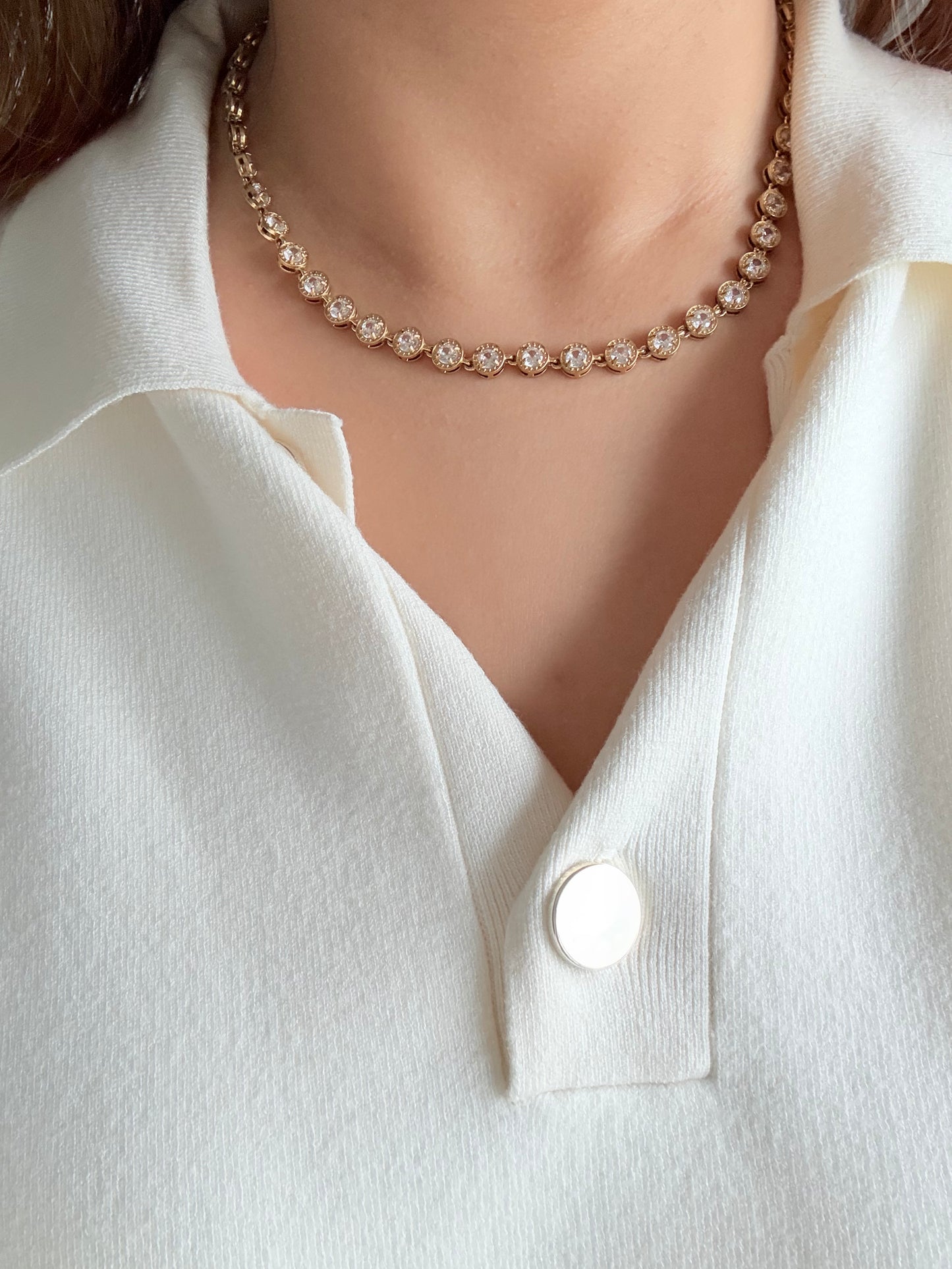 Collier Célinor - Blanc