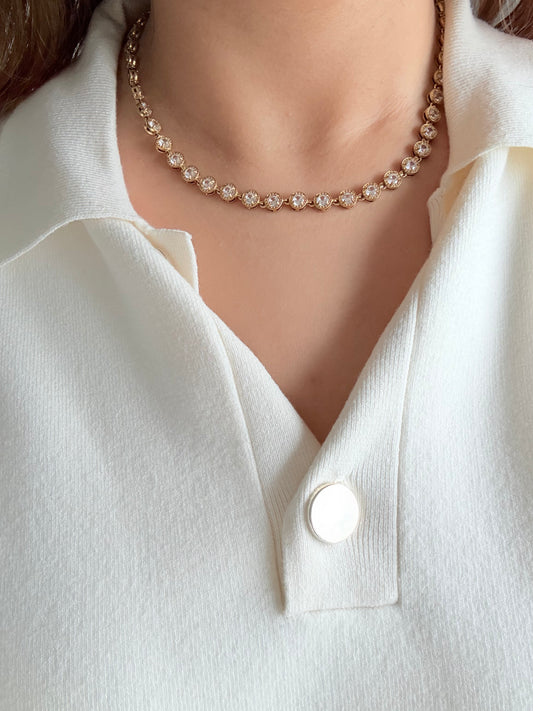 Collier Célinor - Blanc