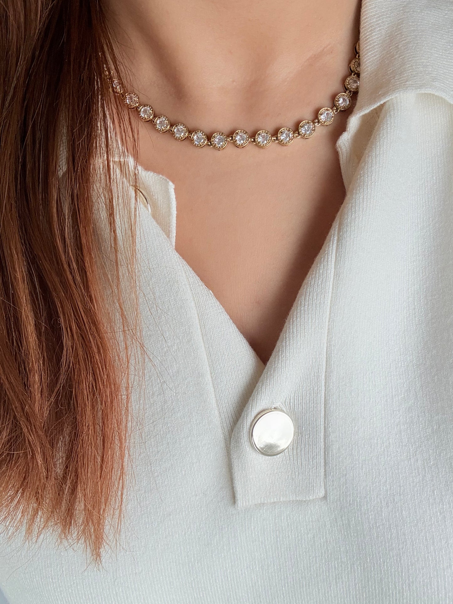 Collier Célinor - Blanc